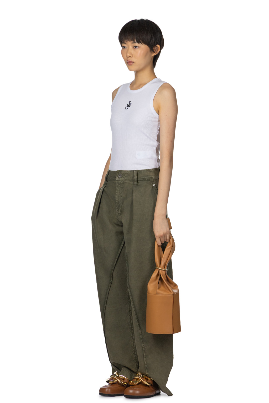 JW Anderson - Twisted Seam Trousers - Olive